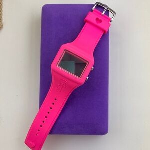 💛 Y2K Juicy Couture Pink Silicone Digital Watch